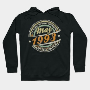 Born In MAY 1993 Limited Edition 27th Birthday Gifts Hoodie